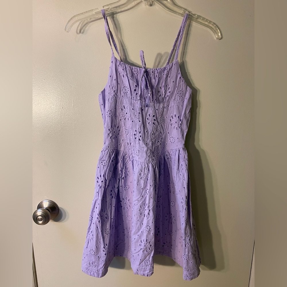 Flowers by Zoe Lilac Eyelet Dress